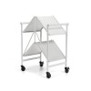 Cosco Outdoor Living Intellifit White Folding 2 Shelf Serving Cart