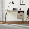 Dorel Landon Office Furniture Distressed Grey Oak Retro Laptop Desk