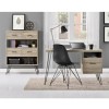 Dorel Landon Office Furniture Distressed Grey Oak Retro Laptop Desk