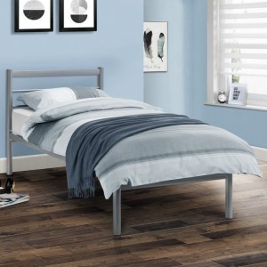 Julian Bowen Metal Furniture Alpen Silver Single 3ft Bed Julian Bowen Metal Furniture Alpen Silver Single 3ft Bed