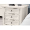 Julian Bowen Painted Furniture Maine Surf White 3 Drawer Bedside