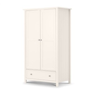 Julian Bowen Painted Furniture Maine Surf White 2 Door Combination Wardrobe Julian Bowen Painted Furniture Maine Surf White 2 Door Combination Wardrobe