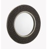 Julian Bowen Furniture Adagio Pewter Round Wall Mirror