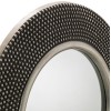 Julian Bowen Furniture Adagio Pewter Round Wall Mirror