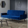 Julian Bowen Furniture Afina Blue Velvet Sofabed