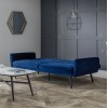 Julian Bowen Furniture Afina Blue Velvet Sofabed