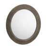 Julian Bowen Furniture Cadence Pewter Large Round Wall Mirror