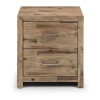 Julian Bowen Solid Acacia Furniture Hoxton 2 Drawer Bedside