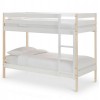 Julian Bowen Furniture Nova White and Pine Single 3ft Bunk Bed