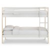 Julian Bowen Furniture Nova White and Pine Single 3ft Bunk Bed