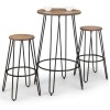 Julian Bowen Furniture Dalston Metal Round Bar Table