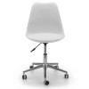 Julian Bowen Furniture Erika White and Chrome PU Leather Office Chair