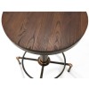 Julian Bowen Furniture Rockport Brushed Copper Pipework Bar Table