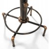 Julian Bowen Furniture Rockport Brushed Copper Pipework Bar Table