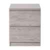 Julian Bowen Furniture Jupiter Grey and Oak 2 Drawer Bedside