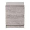 Julian Bowen Furniture Jupiter Grey and Oak 2 Drawer Bedside