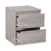 Julian Bowen Furniture Jupiter Grey and Oak 2 Drawer Bedside