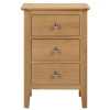 Julian Bowen Oak Furniture Cotswold 3 Drawer Bedside