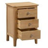 Julian Bowen Oak Furniture Cotswold 3 Drawer Bedside