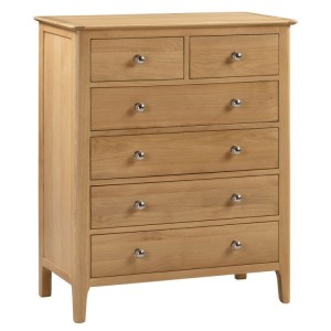 Julian Bowen Oak Furniture Cotswold 2 Over 4 Drawer Chest Julian Bowen Oak Furniture Cotswold 2 Over 4 Drawer Chest