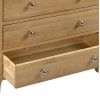 Julian Bowen Oak Furniture Cotswold 2 Over 4 Drawer Chest