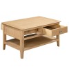 Julian Bowen Oak Furniture Cotswold 2 Drawer Coffee Table