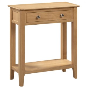 Julian Bowen Oak Furniture Cotswold 2 Drawer Console Table Julian Bowen Oak Furniture Cotswold 2 Drawer Console Table