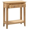 Julian Bowen Oak Furniture Cotswold 2 Drawer Console Table