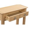 Julian Bowen Oak Furniture Cotswold 2 Drawer Console Table