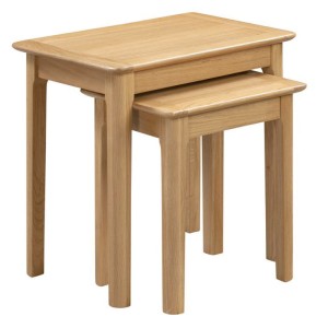 Julian Bowen Oak Furniture Cotswold Nest of 2 Tables Julian Bowen Oak Furniture Cotswold Nest of 2 Tables