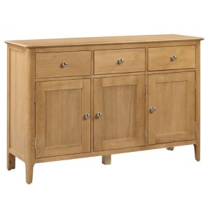 Julian Bowen Oak Furniture Cotswold 3 Drawer Sideboard Julian Bowen Oak Furniture Cotswold 3 Drawer Sideboard