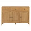 Julian Bowen Oak Furniture Cotswold 3 Drawer Sideboard
