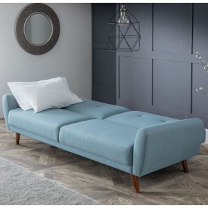Julian Bowen Furniture Monza Blue Linen Sofa-bed Julian Bowen Furniture Monza Blue Linen Sofa-bed