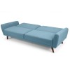 Julian Bowen Furniture Monza Blue Linen Sofa-bed