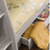 Julian Bowen Furniture Orion Grey Oak Bunk Bed with Drawers