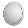 Julian Bowen Furniture Sonata Silver Large Round Wall Mirror