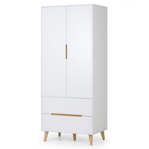 Julian Bowen Painted Furniture Alicia 2 Door 2 Drawer Wardrobe Julian Bowen Painted Furniture Alicia 2 Door 2 Drawer Wardrobe