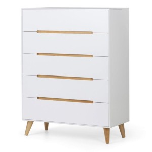 Julian Bowen Painted Furniture Alicia 5 Drawer Chest Julian Bowen Painted Furniture Alicia 5 Drawer Chest