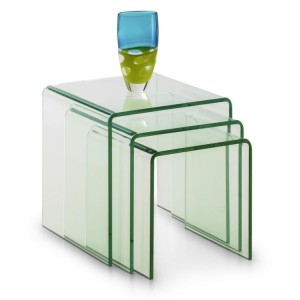 Julian Bowen Glass Furniture Amalfi Nest Of Tables Julian Bowen Glass Furniture Amalfi Nest Of Tables