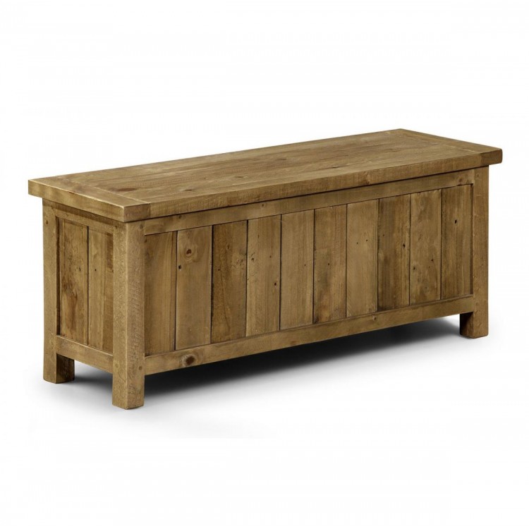 Julian Bowen Reclaimed Pine Furniture Aspen Storage Bench