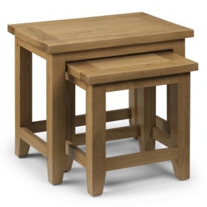Julian Bowen Oak Furniture Astoria Nest Of Tables Julian Bowen Oak Furniture Astoria Nest Of Tables