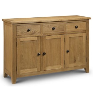Julian Bowen Oak Furniture Astoria 3 Drawer 3 Door Sideboard Julian Bowen Oak Furniture Astoria 3 Drawer 3 Door Sideboard