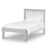 Julian Bowen Painted Furniture Barcelona Dove Grey Single 3ft Bed with Low Foot End