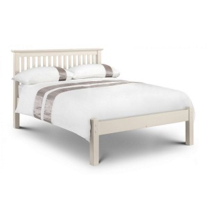 Julian Bowen Painted Furniture Barcelona Stone White Double 4ft6 Bed with Low Foot End Julian Bowen Painted Furniture Barcelona Stone White Double 4ft6 Bed with Low Foot End
