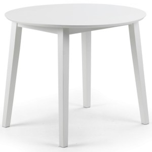 Julian Bowen Coast 90cm White Drop-leaf Dining Table Julian Bowen Coast 90cm White Drop-leaf Dining Table