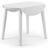 Julian Bowen Coast 90cm White Drop-leaf Dining Table