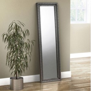 Julian Bowen Furniture Allegro Pewter Cheval Mirror Julian Bowen Furniture Allegro Pewter Cheval Mirror