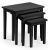 Julian Bowen Furniture Cleo Black PaintedNest of Tables