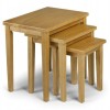 Julian Bowen Furniture Cleo Oak Nest of Tables