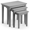 Julian Bowen Furniture Cleo Painted Lunar Grey Nest of Tables